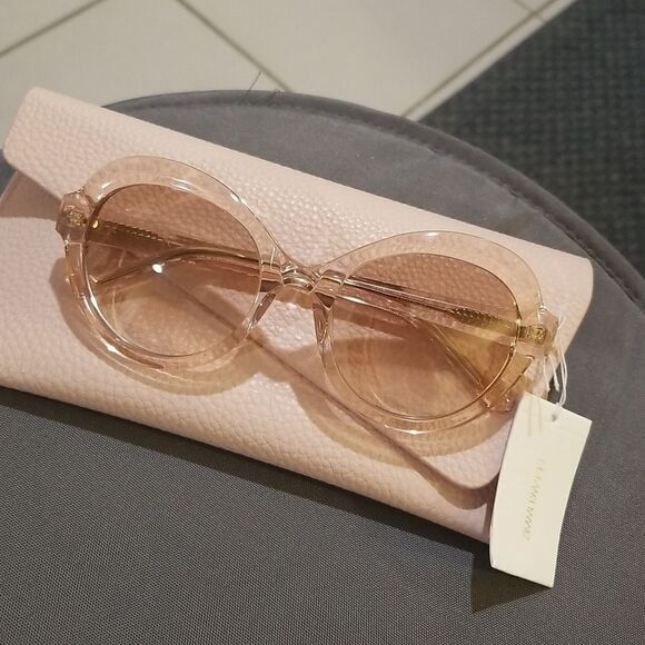 ?ZIMMERMANN? Amelie Butterfly Sunglasses ~ Nude Acetate 100% UV Protection NWT main image 6